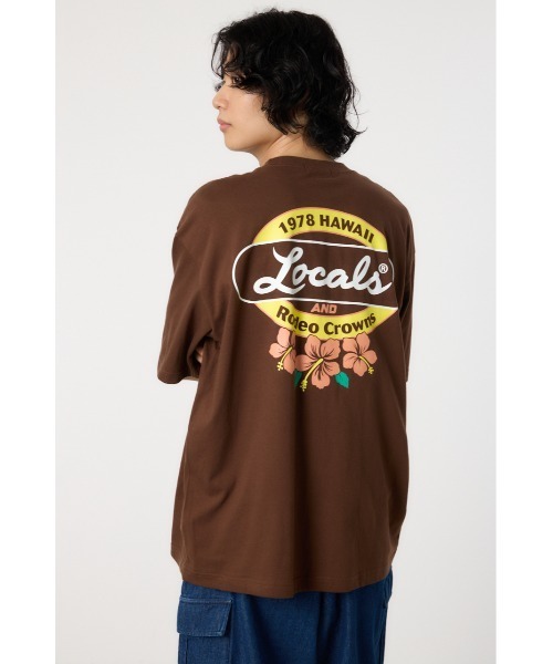 RODEO CROWNS WIDE BOWL(ロデオクラウンズワイドボウル)の「LOCALS x RCS Tシャツ(Tシャツ/カットソー・レディース・ブラウン/ブラック/オフホワイト・MEDIUM/LARGE)」の17枚目の写真