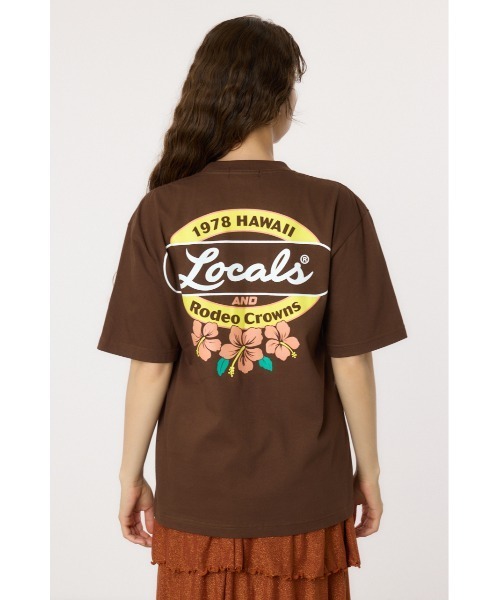 RODEO CROWNS WIDE BOWL(ロデオクラウンズワイドボウル)の「LOCALS x RCS Tシャツ(Tシャツ/カットソー・レディース・ブラウン/ブラック/オフホワイト・MEDIUM/LARGE)」の9枚目の写真