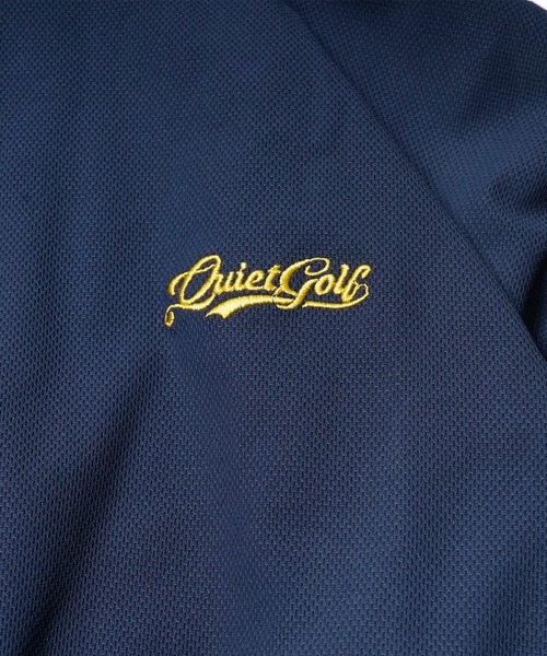BENCH AT THE GREENE GOLF(ベンチアットザグリーンゴルフ)の「《QUIET GOLF》QG Tech Golf Shirts/ゴルフウェア カノコ効生地 消臭・速乾・接触冷感(ポロシャツ・メンズ・ブラック/ネイビー/ホワイト・LARGE/X-LARGE/MEDIUM)」の12枚目の写真
