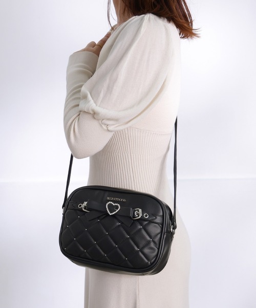 ❤新品❤ソルプレーサ❤キルティングショルダートートバック❤C.グレー❤ ロゴプレート付き キルティング2WAYショルダーバッグ