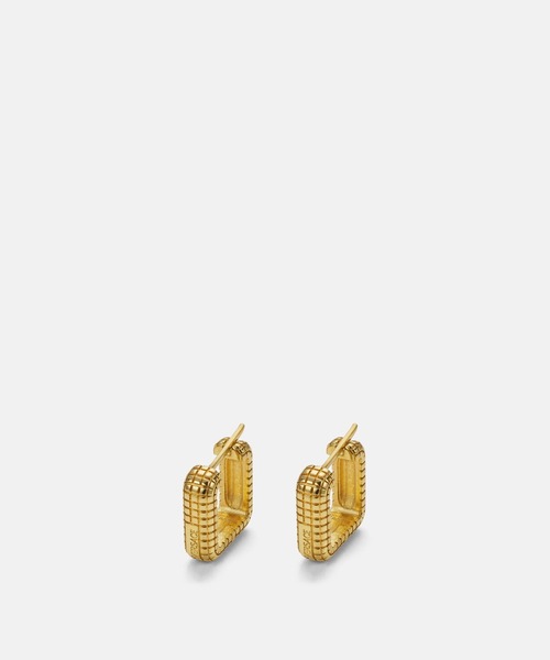 【milk】正規品versace ヴェルサーチ フープイヤリング ピアス VERSACE ゴールドトーン グレカ カットアウト フープピアス 人気