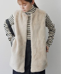 StyleSea（スタイルシー）の「フェイクエコファーベスト（ベスト）」