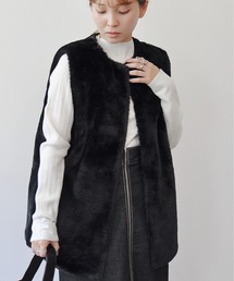 StyleSea（スタイルシー）の「フェイクエコファーベスト（ベスト）」