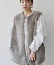 Meli rich | フェイクエコファーベスト(ベスト)