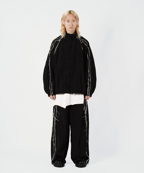 Wizzard（ウィザード）の「Wizzard ウィザード / CUT OFF TRACK JACKET セットアップカットオフトラックジャケット ジャージ / W24AW-BL040（ナイロンジャケット・メンズ・パープル/ブラック/ブルー・2）」の4枚目の写真