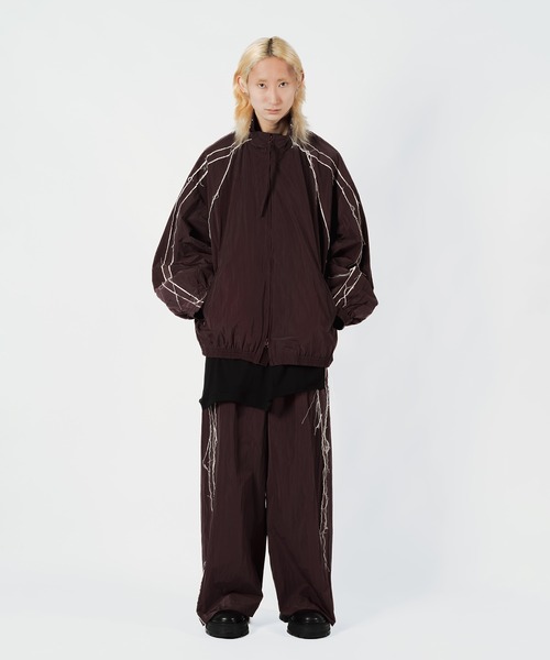 Wizzard（ウィザード）の「Wizzard ウィザード / CUT OFF TRACK JACKET セットアップカットオフトラックジャケット ジャージ / W24AW-BL040（ナイロンジャケット・メンズ・パープル/ブラック/ブルー・2）」の8枚目の写真