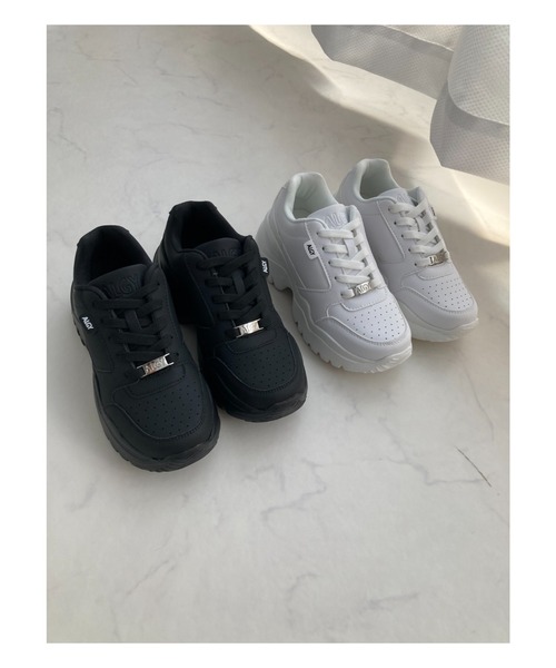 algy(アルジー)の「ALGY / ナチュラル ボリュームスニーカー(スニーカー・キッズ・ブラック/ホワイト・20.0cm/21.0cm/22.0cm/23.0cm/24.0cm)」の10枚目の写真