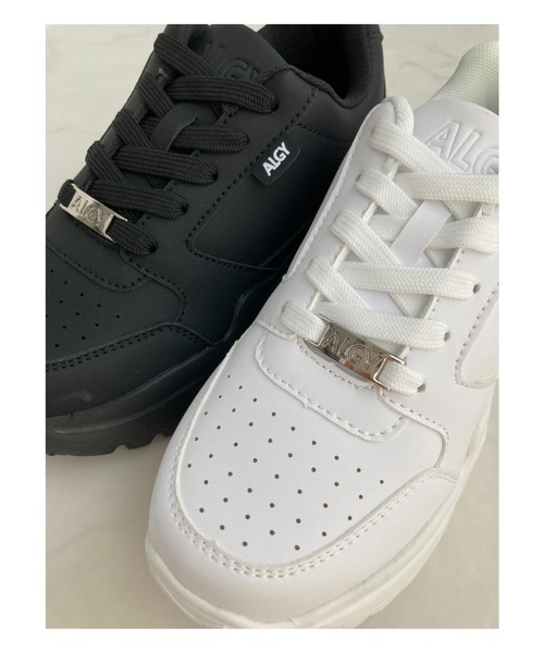algy(アルジー)の「ALGY / ナチュラル ボリュームスニーカー(スニーカー・キッズ・ブラック/ホワイト・20.0cm/21.0cm/22.0cm/23.0cm/24.0cm)」の7枚目の写真