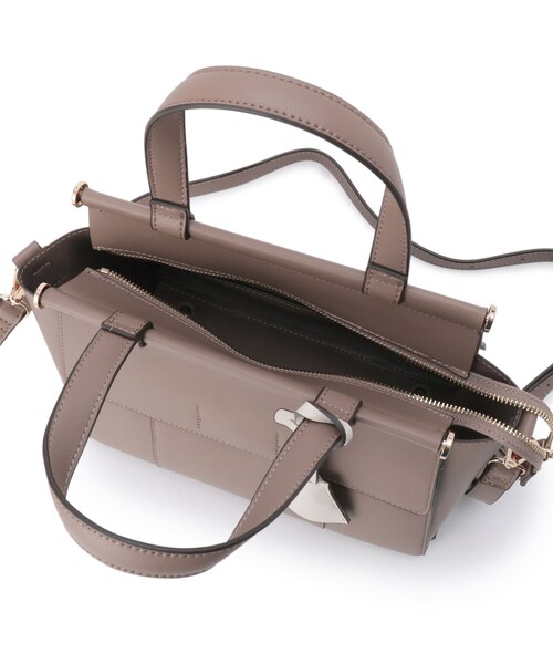 ESPERANZA（エスペランサ）の「★＼ガバッと開く／ダブルフラップ2WAYハンドバッグ（ハンドバッグ・レディース・アイボリー/ブラック/ダークブラウン・FREE）」の12枚目の写真