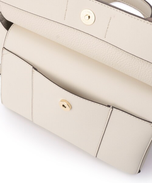 ESPERANZA（エスペランサ）の「★＼ガバッと開く／ダブルフラップ2WAYハンドバッグ（ハンドバッグ・レディース・アイボリー/ブラック/ダークブラウン・FREE）」の16枚目の写真