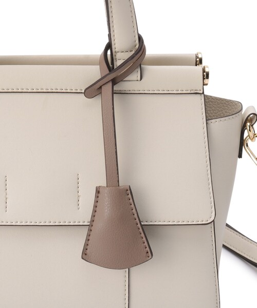 ESPERANZA（エスペランサ）の「★＼ガバッと開く／ダブルフラップ2WAYハンドバッグ（ハンドバッグ・レディース・アイボリー/ブラック/ダークブラウン・FREE）」の17枚目の写真