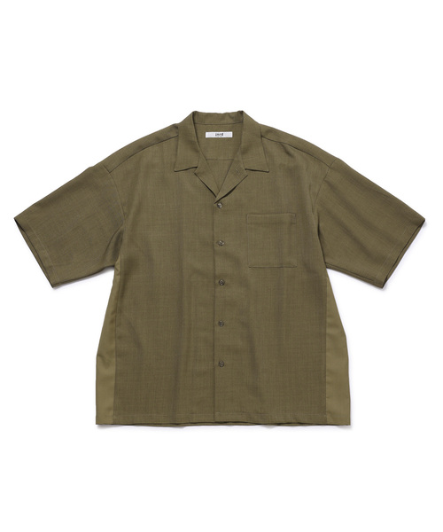  j.n.r.d（ジェー・エヌ・アール・ディー）の「【セットアップ対応】j.n.r.d/ミックスカラートロラインハーフスリーブシャツ（シャツ/ブラウス・メンズ・グレー/オリーブ/ブラック・L/LL/M）」の3枚目の写真