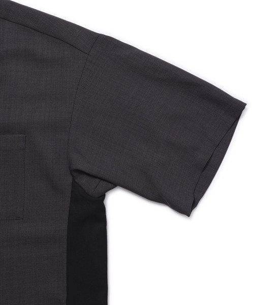  j.n.r.d（ジェー・エヌ・アール・ディー）の「【セットアップ対応】j.n.r.d/ミックスカラートロラインハーフスリーブシャツ（シャツ/ブラウス・メンズ・グレー/オリーブ/ブラック・L/LL/M）」の8枚目の写真