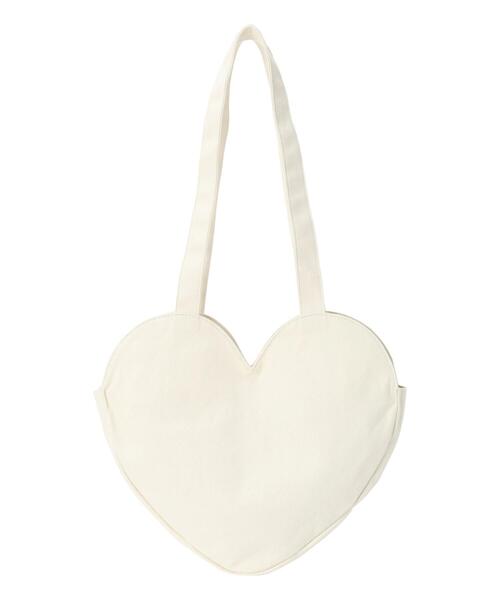 ehka sopo（エヘカソポ）の「キャンバスハート型バッグ（ハンドバッグ・レディース・ブラック/レッド/キナリ・F）」の22枚目の写真