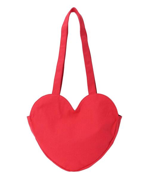 ehka sopo（エヘカソポ）の「キャンバスハート型バッグ（ハンドバッグ・レディース・ブラック/レッド/キナリ・F）」の21枚目の写真