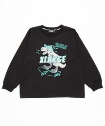 スケボー恐竜長袖Tシャツ