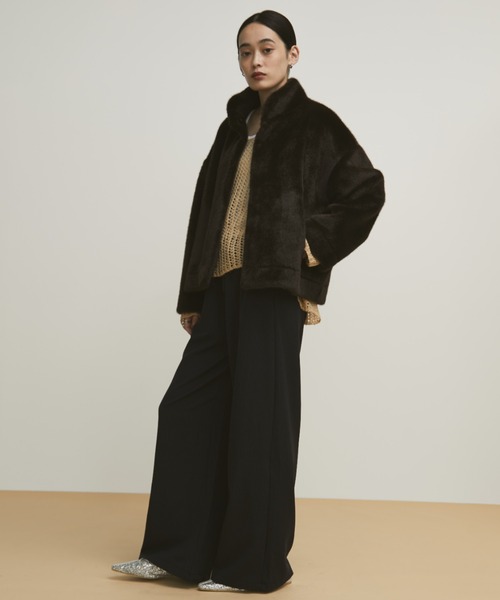 MERLOT（メルロー）の「ファーショートブルゾン（ブルゾン・レディース・ブラウン/ピンク・FREE）」の19枚目の写真