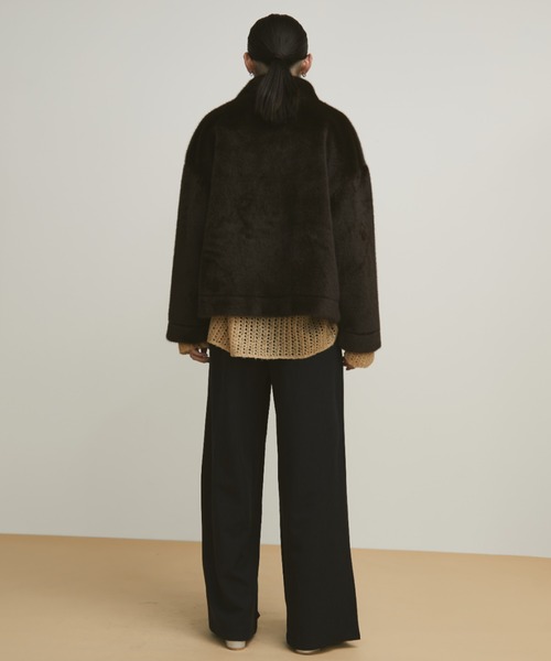 MERLOT（メルロー）の「ファーショートブルゾン（ブルゾン・レディース・ブラウン/ピンク・FREE）」の21枚目の写真