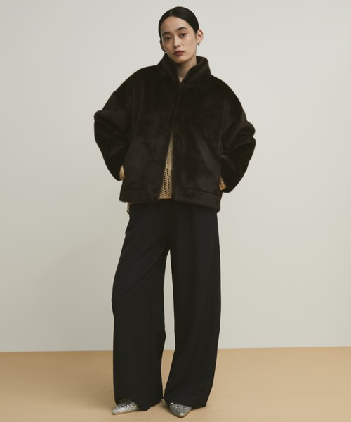 MERLOT（メルロー）の「ファーショートブルゾン（ブルゾン・レディース・ブラウン/ピンク・FREE）」の17枚目の写真