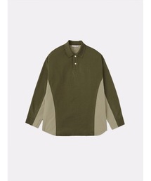 SOFTHYPHEN | KNIT POLO OVER SIZED L/S SHIRT(シャツ/ブラウス)