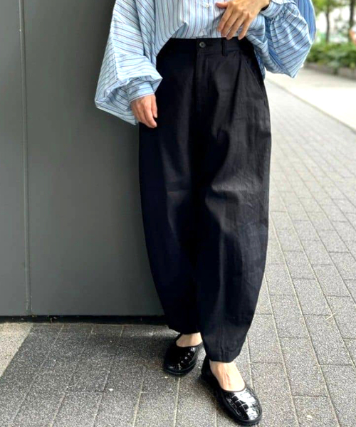 ジャーナルスタンダードラックス | ドライギャバ バレルパンツ JOURNAL STANDARD LUXE（ジャーナルスタンダード ラックス）の