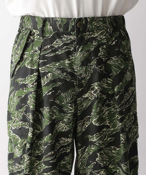 RAGEBLUE（レイジブルー）の「カモフラージュ柄ミリタリーカーゴ/パラシュートパンツ（カーゴパンツ・メンズ・グレー系その他/カーキ・MEDIUM/LARGE）」の12枚目の写真