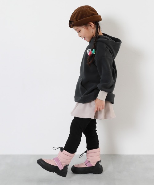 devirock（デビロック）の「防滑 撥水 中綿スノーブーツ(ボアインソール付き)（ブーツ・キッズ・ライトグレー/ピンク系3/ブラック・17.0cm/18.0cm/19.0cm/20.0cm/21.0cm/22.0cm/23.0cm）」の12枚目の写真