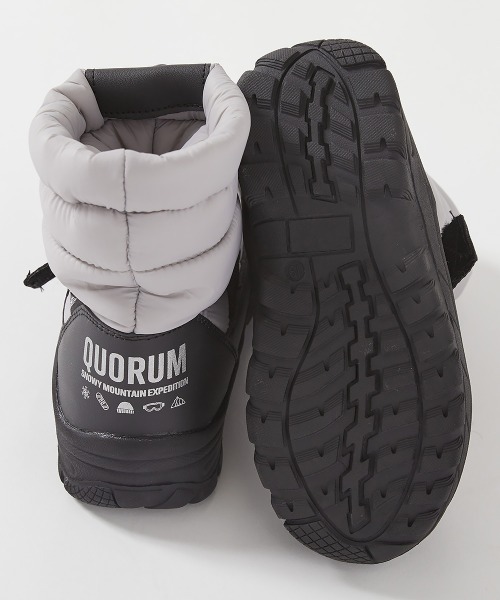 devirock（デビロック）の「防滑 撥水 中綿スノーブーツ(ボアインソール付き)（ブーツ・キッズ・ライトグレー/ピンク系3/ブラック・17.0cm/18.0cm/19.0cm/20.0cm/21.0cm/22.0cm/23.0cm）」の4枚目の写真