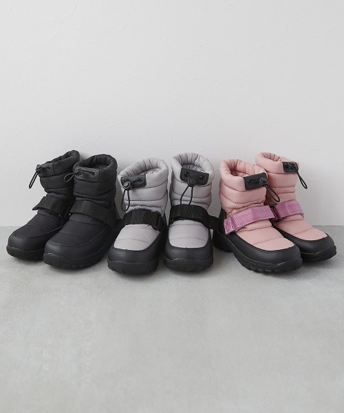 devirock（デビロック）の「防滑 撥水 中綿スノーブーツ(ボアインソール付き)（ブーツ・キッズ・ライトグレー/ピンク系3/ブラック・17.0cm/18.0cm/19.0cm/20.0cm/21.0cm/22.0cm/23.0cm）」の10枚目の写真