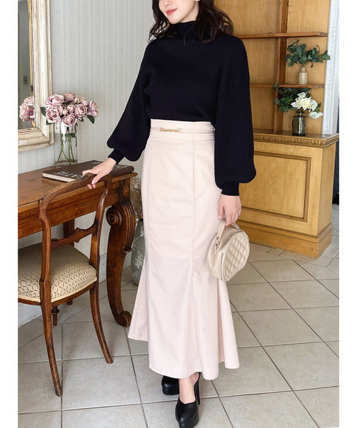 MIIA（ミーア）の「ボリュームスリーブニット（ニット/セーター・レディース・グレー/モカ/マルチ/オフホワイト/ブラック・FREE）」の20枚目の写真