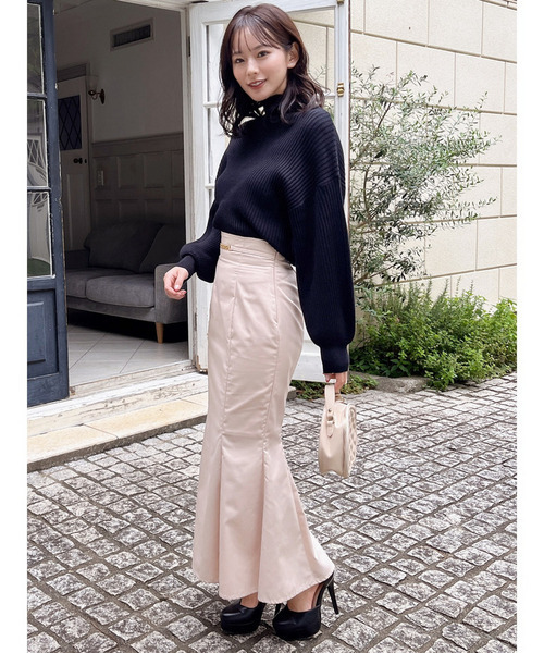 MIIA（ミーア）の「ボリュームスリーブニット（ニット/セーター・レディース・グレー/モカ/マルチ/オフホワイト/ブラック・FREE）」の21枚目の写真