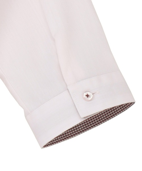 TOKYO SHIRTS（トウキョウシャツ）の「形態安定ノーアイロン レギュラー 7分袖ビジネスワイシャツ（ビジネスシャツ・レディース・ピンク・L/M/LL）」の4枚目の写真