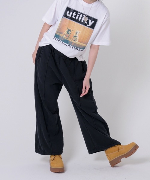 【EFFECTEN】Stone Wash Sweat Pants