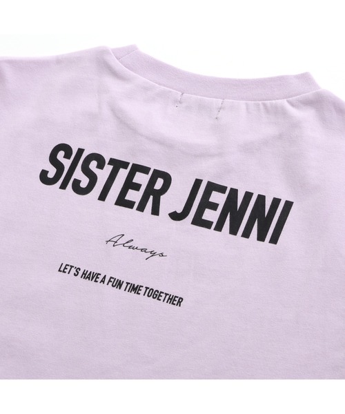SISTER JENNI（SISTER JENNI）の「【コットン100％】ラインそでレイヤード風ロンT（Tシャツ/カットソー・キッズ・ラベンダー/オフホワイト/ブラック・160cm/150cm/130cm/140cm）」の18枚目の写真