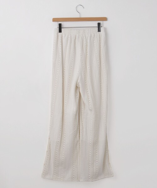 &Bridge(アンドブリッジ)の「qout(コウト) ウエストゴムレースパンツ(その他パンツ・レディース・ホワイト系・02)」の3枚目の写真