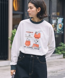 【PEANUTS / SNOOPY】別注 ピーナッツ スヌーピー ヴィンテージプリント オーバーサイズロンT
