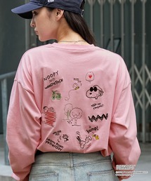 Tシャツ/カットソー（ピンク/桃色系・バックプリント