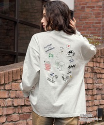 SNOOPY（スヌーピー）の「【PEANUTS / SNOOPY】別注 ピーナッツ スヌーピー ヴィンテージプリント オーバーサイズロンT（Tシャツ/カットソー）」