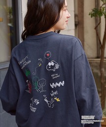 SNOOPY（スヌーピー）の「【PEANUTS / SNOOPY】別注 ピーナッツ スヌーピー ヴィンテージプリント オーバーサイズロンT（Tシャツ/カットソー）」