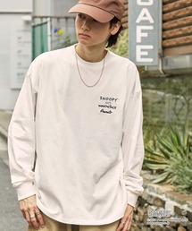 SNOOPY（スヌーピー）の「【PEANUTS / SNOOPY】別注 ピーナッツ スヌーピー ヴィンテージプリント オーバーサイズロンT（Tシャツ/カットソー）」