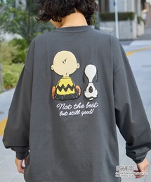 PEANUTS（ピーナッツ）の「【PEANUTS   SNOOPY】別注 ピーナッツ スヌーピー ヴィンテージプリント オーバーサイズロンT（Tシャツ/カットソー）」