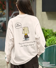 SNOOPY（スヌーピー）の「【PEANUTS / SNOOPY】別注 ピーナッツ スヌーピー ヴィンテージプリント オーバーサイズロンT（Tシャツ/カットソー）」