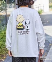 SNOOPY（スヌーピー）の「【PEANUTS / SNOOPY】別注 ピーナッツ スヌーピー ヴィンテージプリント オーバーサイズロンT（Tシャツ/カットソー）」