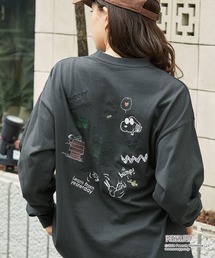 SNOOPY（スヌーピー）の「【PEANUTS / SNOOPY】別注 ピーナッツ スヌーピー ヴィンテージプリント オーバーサイズロンT（Tシャツ/カットソー）」