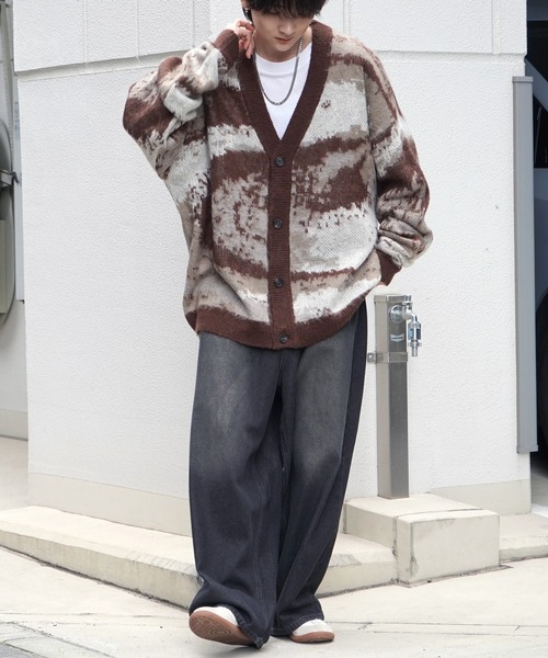 新品♡ラフェティッシュ　ターコイズ　ケーブルニット　セーター 長袖　モヘア　レア DISCOAT（ディスコート）の「モヘアライクスカシプルオーバー（ニット