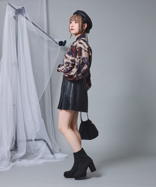 Mavie..7(メヴィセットゥ)の「【Mavie..7】ショートブーツ(ブーツ・レディース・ブラック系/ブラック・SMALL/MEDIUM/LARGE)」の8枚目の写真