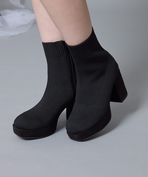 Mavie..7(メヴィセットゥ)の「【Mavie..7】ショートブーツ(ブーツ・レディース・ブラック系/ブラック・SMALL/MEDIUM/LARGE)」の11枚目の写真