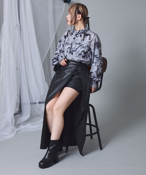 Mavie..7(メヴィセットゥ)の「【Mavie..7】ショートブーツ(ブーツ・レディース・ブラック系/ブラック・SMALL/MEDIUM/LARGE)」の6枚目の写真
