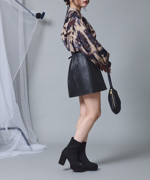 Mavie..7(メヴィセットゥ)の「【Mavie..7】ショートブーツ(ブーツ・レディース・ブラック系/ブラック・SMALL/MEDIUM/LARGE)」の9枚目の写真