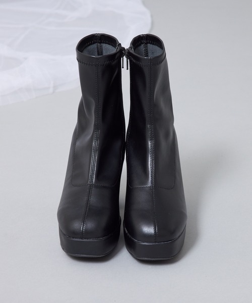 Mavie..7(メヴィセットゥ)の「【Mavie..7】ショートブーツ(ブーツ・レディース・ブラック系/ブラック・SMALL/MEDIUM/LARGE)」の12枚目の写真